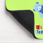 Ik hou van mijn Teddybeer Muismat (Hoek)