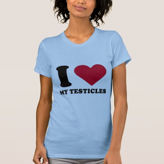 Ik hou van mijn testikels t-shirt (Voorkant)