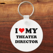 Ik hou van mijn theaterdirecteur sleutelhanger (Voorkant)