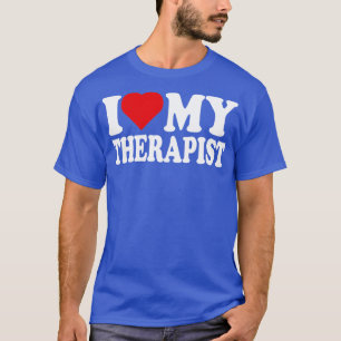 Ik hou van mijn therapeut Ik hart mijn therapeut T-shirt