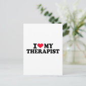 Ik hou van mijn Therapist Briefkaart (Staand voorkant)