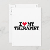 Ik hou van mijn Therapist Briefkaart (Voorkant / Achterkant)
