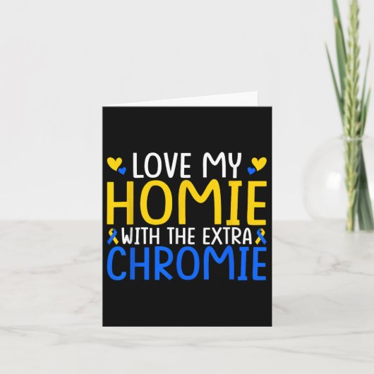 Ik hou van mijn thuis met de extra Chromie Kaart (Voorkant)