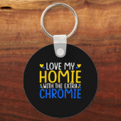 Ik hou van mijn thuis met de extra Chromie Sleutelhanger (Voorkant)