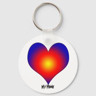 Ik hou van mijn thuis sleutelhanger