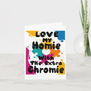 Ik hou van mijn thuisje met het extra chroomlaagsy kaart