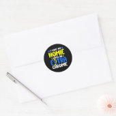 Ik hou van mijn thuisje met het extra chroomlaagsy ronde sticker (Envelop)