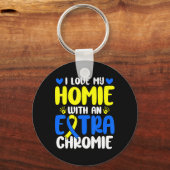 Ik hou van mijn thuisje met het extra chroomlaagsy sleutelhanger (Voorkant)