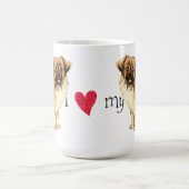 Ik hou van mijn Tibetaans Spananiel Koffiemok (Center)