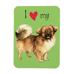 Ik hou van mijn Tibetaans Spananiel Magneet