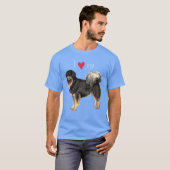 Ik hou van mijn Tibetaanse Mastiff T-Shirt (Voorkant volledig)