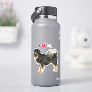 Ik hou van mijn Tibetaanse Mastiff Vinyl Sticker