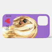 Ik hou van mijn Tibetaanse Terrier Case-Mate iPhone Case (Achterkant (horizontaal))