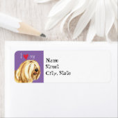 Ik hou van mijn Tibetaanse Terrier Etiket (Insitu)