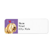 Ik hou van mijn Tibetaanse Terrier Etiket (Voorkant)