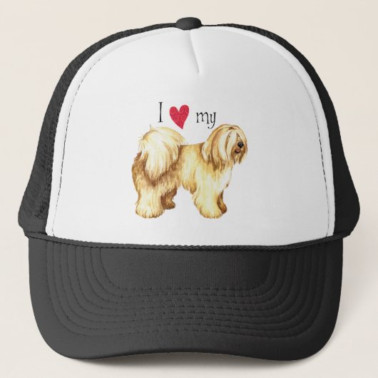 Ik hou van mijn Tibetaanse Terrier Trucker Pet (Voorkant)