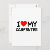 Ik hou van mijn timmerman briefkaart (Voorkant / Achterkant)