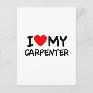 Ik hou van mijn timmerman briefkaart