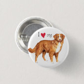 Ik hou van mijn toller ronde button 3,2 cm (Voorkant /achterkant)