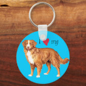 Ik hou van mijn toller sleutelhanger (Voorkant)