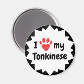 Ik hou van mijn Tonkinese kat Magneet (Voorkant / Achterkant)