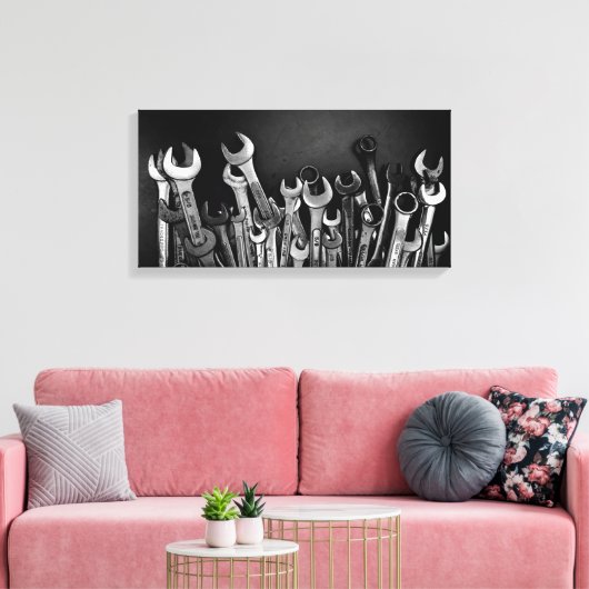 Ik hou van mijn tools canvas afdruk (Insitu (Woonkamer))