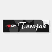Ik hou van mijn Tornjak Bumpersticker (Voorkant)