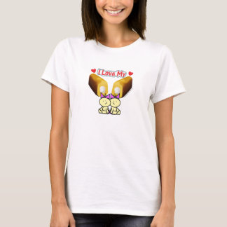 Ik hou van mijn towinkies - Girl Twins T-Shirt