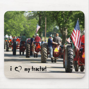 Ik hou van mijn tractor! muismat