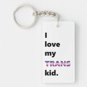 Ik hou van mijn TRANS-kind - sleutelhanger