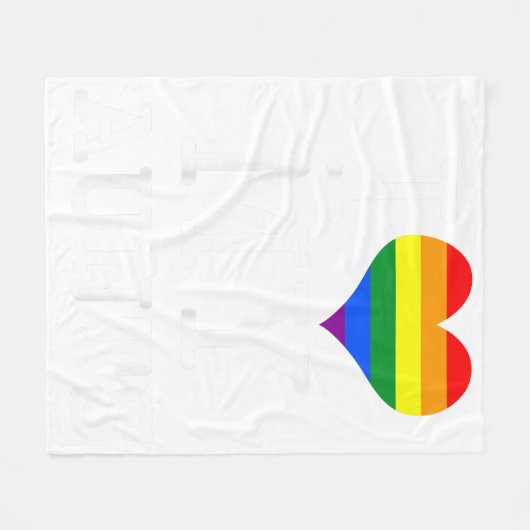 Ik hou van mijn Transgender Boyvriend T shirt Gay Fleece Deken (Voorkant (Horizontaal))