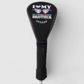 Ik hou van mijn transgender broer familie trans LG Golfheadcover (Voorkant)