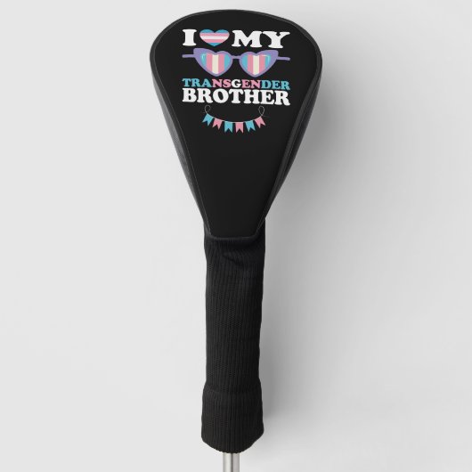 Ik hou van mijn transgender broer familie trans LG Golfheadcover (Voorkant)