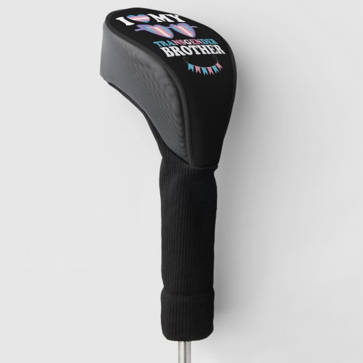 Ik hou van mijn transgender broer familie trans LG Golfheadcover (Schuin)