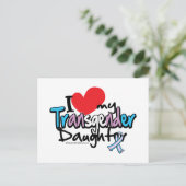 Ik hou van mijn transgenderdochter briefkaart (Staand voorkant)