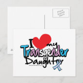 Ik hou van mijn transgenderdochter briefkaart (Voorkant / Achterkant)
