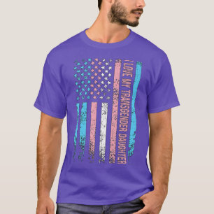 Ik hou van mijn transgenderdochter transLGBT LGBTQ T-shirt