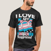 Ik hou van mijn transgendervriend LGBT Trans Pride T-shirt (Voorkant)