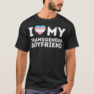Ik hou van mijn transgendervriend LGBT Trans Pride T-shirt