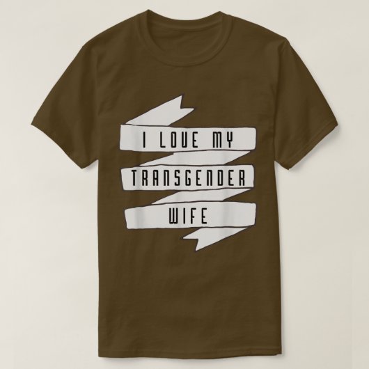 Ik hou van mijn transgendervrouw trans-Pride Bewus T-shirt (Design voorkant)