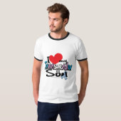 Ik hou van mijn transgenderzoon t-shirt (Voorkant volledig)