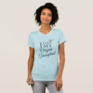 Ik hou van mijn transplantatieorgaanontvanger lich t-shirt