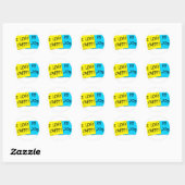 Ik hou van mijn trappe baan ronde sticker (Vel)