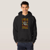 Ik hou van mijn Trash Snacking Schnauzer Dog Hoodie (Voorkant volledig)
