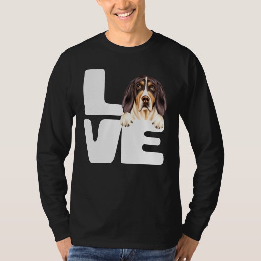 Ik hou van mijn Treeing Walker Coonhound Dog T-shirt (Voorkant)
