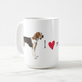 Ik hou van mijn Treeing Walker Koffiemok (Voorkant links)