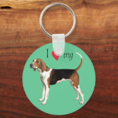 Ik hou van mijn Treeing Walker Sleutelhanger (Voorkant)