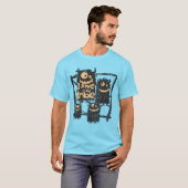 Ik hou van mijn Tribe Funny Monster Familie Hallow T-shirt (Voorkant volledig)