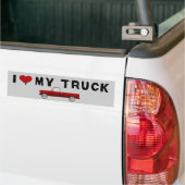 Ik hou van mijn truck bumpersticker (Op Truck)