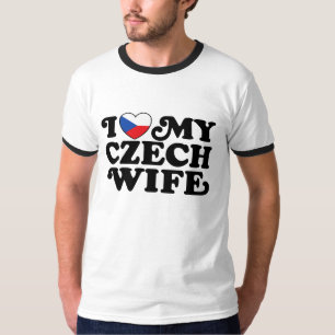 Ik hou van mijn Tsjechische vrouw T-shirt